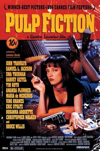 Poster, Filmposter PULP FICTION - cover 61x91,5 cm 