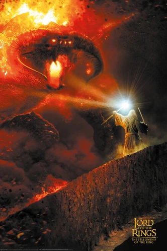 Poster cinematografico Il Signore degli Anelli - Balrog, poster (60 x 90 cm) 
