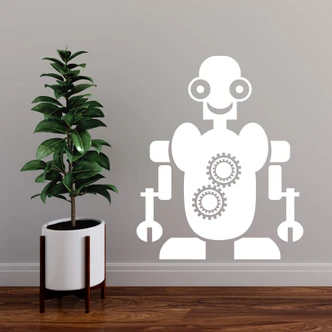 Muursticker Robot Maurice 