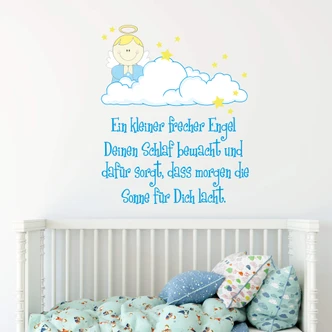 Wandtattoo Ein kleiner frecher Engel 