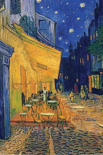 Poster Vincent van Gogh - Café Terrace, Plakat (80 x 120 cm) 