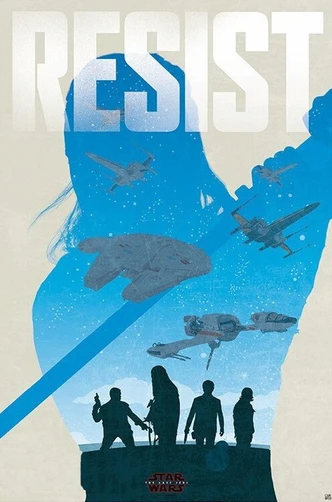Poster, Filmposter Star Wars - Resist 61x91,5 cm 