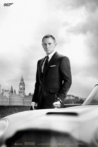 Poster, Film Poster JAMES BOND 007 - Skyfall / Bond & DB5 61x91,5 cm 