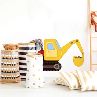 Excavator Wall Sticker 