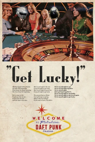 Poster Ads Libitum - Get Lucky, Plakat (40 x 60 cm) 