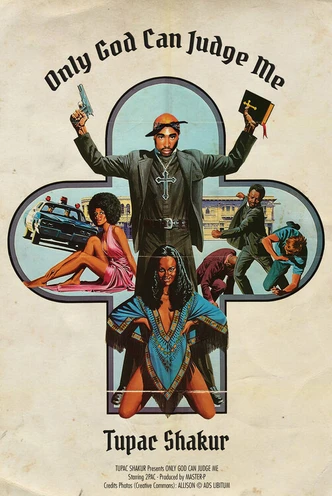 Poster Ads Libitum - Only God can judge me, Plakat (40 x 60 cm) 