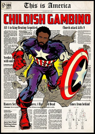 Poster Ads Libitum - Dangerous Gambino, Plakat (40 x 60 cm) 