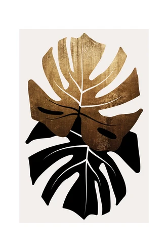 Kunstplakat Kubistika - Duet of monsteras, plakat (40 x 60 cm) Kunstplakat Kubistika - Duet of monsteras, plakat (40 x 60 cm)