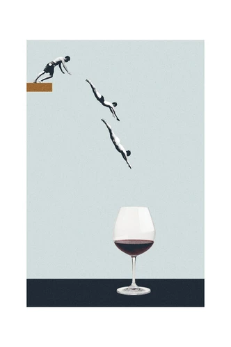 Poster Léon - Je vrienden in een glas, poster (40 x 60 cm) 