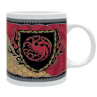 Tazza, tazza in ceramica House of Dragon - Stemma del drago Targaryen 
