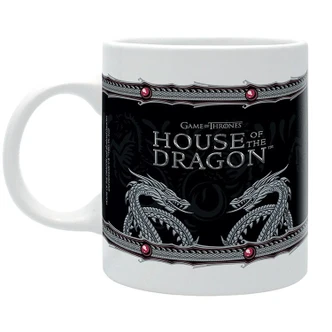 Mok, keramische mok House of Dragon - Zilveren draak 