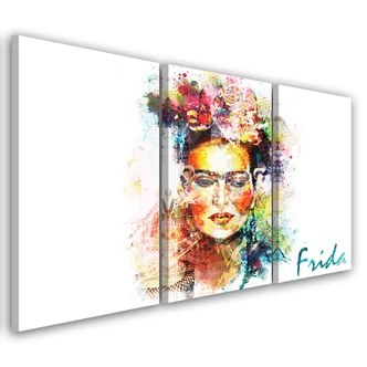 Impression sur toile en 3 parties, Frida Kahlo 