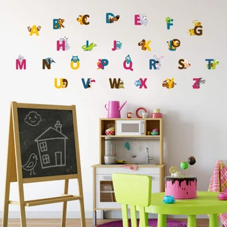 Sticker mural - Alphabet pour enfants (anglais) 