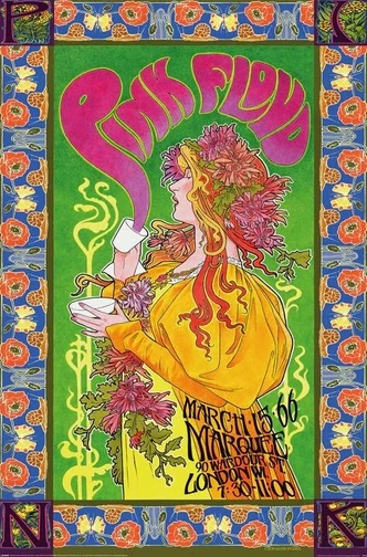 Music Poster Pink Floyd '66 61x91,5 cm 