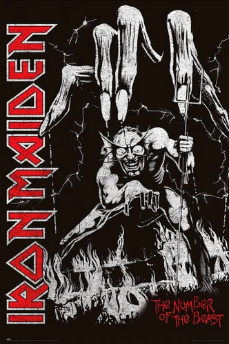 Music Poster Iron Maiden - Number of Beast 61x91,5 cm 