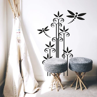 Wandtattoo Schilf-Abstrakt 