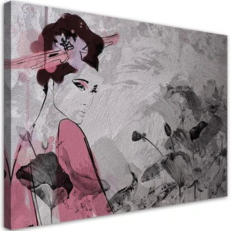 Leinwandbild, Japanische Geisha 