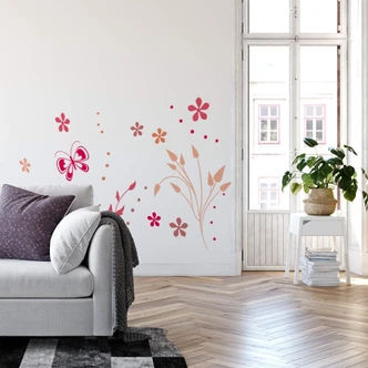 Wandtattoo Flatterinchen Rosetta 