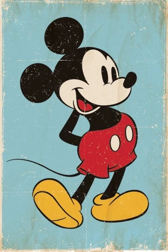 Poster, film poster Mickey Mouse - Retro 61x91,5 cm 