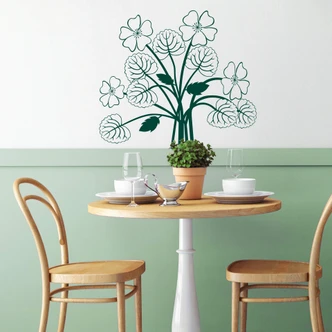 Wandtattoo Blütengesteck 