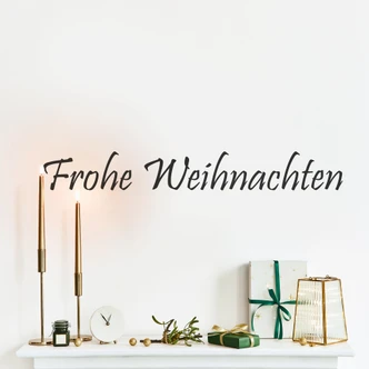 Adesivo murale - Frohe Weihnachten 