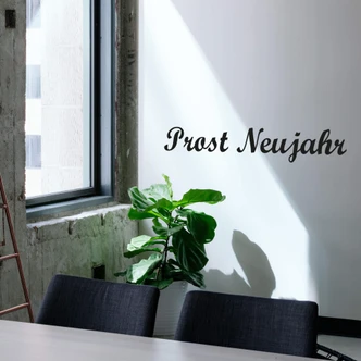 Wandtattoo Prost Neujahr 