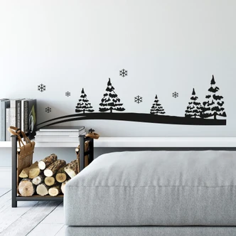 Adesivo murale - Panorama natalizio 