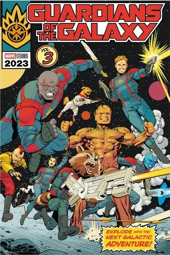 Poster, Film poster Marvel: Guardians of the Galaxy vol.3 - Galactic Adventure 61x91,5 cm 