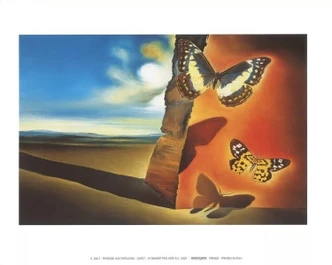 Poster Landscape with Butterflies, 1956 Kunstdruck, Salvador Dalí (30 x 24 cm) 