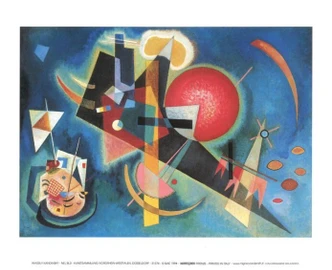 Poster In Blue Kunstdruck, Kandinsky (80 x 60 cm) 