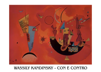 Poster For and Against Impression d'art, Kandinsky (80 x 60 cm) 