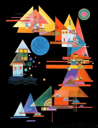 Poster Peaks in the Arc Impression d'art, Vasilij Kandinsky (60 x 80 cm) 