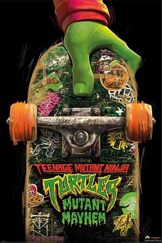 Poster, Filmposter Teenage Mutant Ninja Turtles: Mutant Mayhem - Skate Board 61x91,5 cm Poster, Filmposter Teenage Mutant Ninja Turtles: Mutant Mayhem - Skate Board 61x91,5 cm