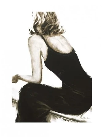 Poster Janel Eleftherakis - Little Black Dress II kunstdruk (60 x 80 cm) 