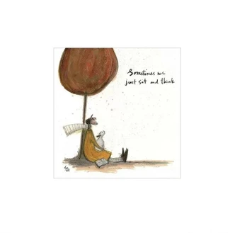 Plakat Sam Toft - Sometimes We Just Sit and Think kunsttryk, Sam Toft (30 x 30 cm) 