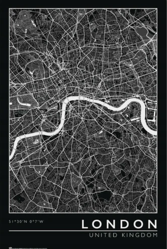 Poster London - City Map 61x91,5 cm 