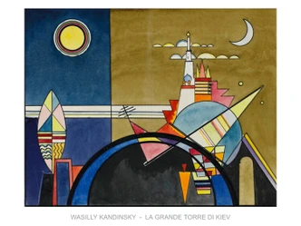 Poster La Grande Torre Di Kiev imprimé d'art, Vasilij Kandinsky (80 x 60 cm) 
