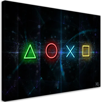 Leinwandbild, Für Gamers Spielkonsole Controller 