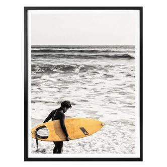 Póster - La tabla de surf amarilla 