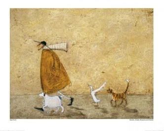 Poster Sam Toft - Ernest, Doris, Horace And Stripes Impression d'art, Sam Toft (80 x 60 cm) 