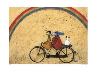 Poster Sam Toft - Somewhere Under a Rainbow Impression d'art, Sam Toft (80 x 60 cm) 