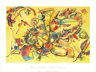 Poster Composition 1917 imprimé d'art, Kandinsky (70 x 50 cm) 