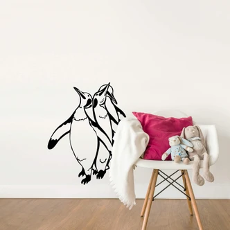 Sticker mural - Manchots Noir & Blanc Sticker mural - Manchots Noir & Blanc