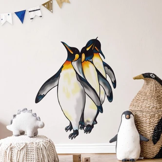 Sticker mural - Manchots Colorés Sticker mural - Manchots Colorés