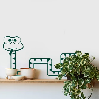 Muursticker Slang op de Plank 