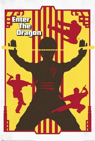 Poster, Film poster Bruce Lee - Enter the Dragon 61x91,5 cm 