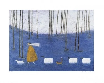 Poster Sam Toft - Tiptoe Through The Bluebells Impression d'art, Sam Toft (50 x 40 cm) 