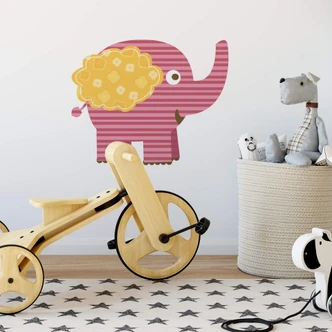 Muursticker Olifant (Patroon) 