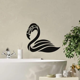 Muursticker Flamingo (abstract) 