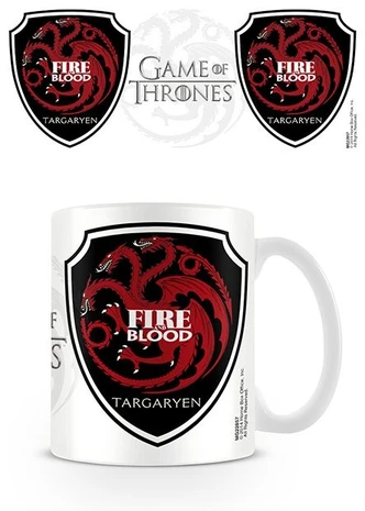 Tasse, gobelet en céramique Game of Thrones - Targaryen 
